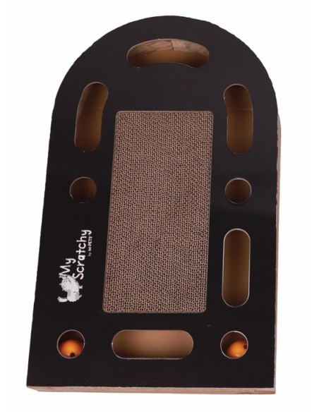 m-pets rascador de cartón 2 en 1