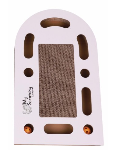 m-pets rascador de cartón 2 en 1