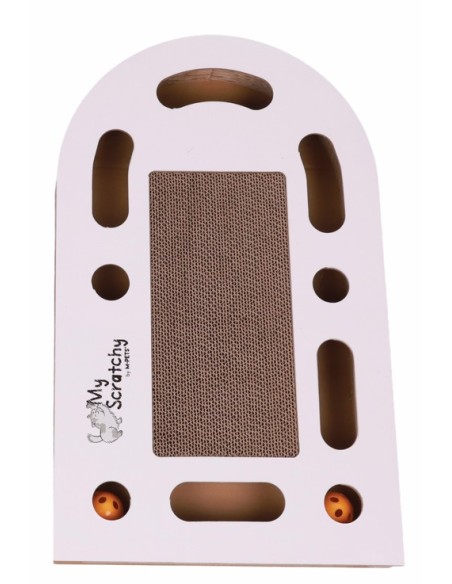 m-pets rascador de cartón 2 en 1