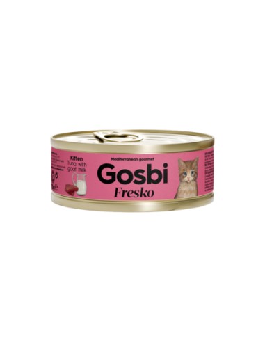gosbi cat lata kitten atún y leche de cabra