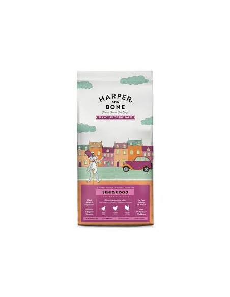 harper and bone pienso perro flavours of the farm senior/light 12kg.