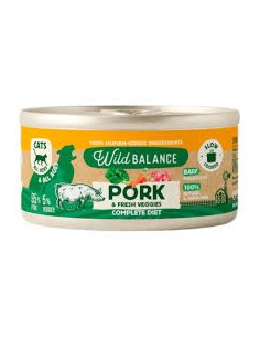 wild balance lata cerdo para gatos 120gr.