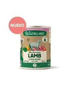 wild balance lata cordero con verduras 400gr.