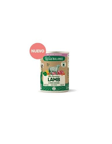 wild balance lata cordero con verduras 400gr.