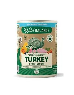 wild balance lata pavo con verduras 400gr.