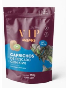tramp vip snacks caprichos de pescado con kiwi 150gr.