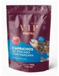 tramp vip snacks caprichos de pescado con manzana150gr.