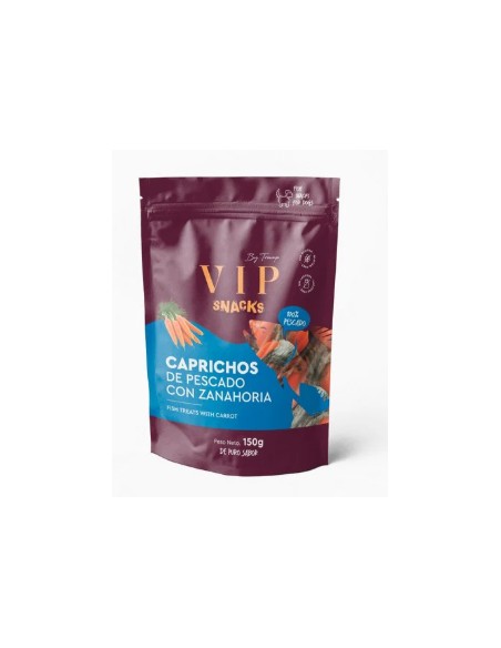 tramp vip snacks caprichos de pescado con zanahoria 150gr.