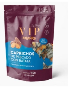 tramp vip snacks caprichos de pescado con batata 150gr.