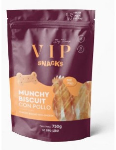 tramp vip snacks munchy biscuit con pollo 150gr.