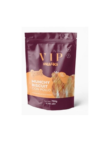 tramp vip snacks munchy biscuit con pollo 150gr.