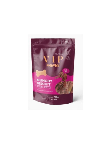 tramp vip snacks munchy biscuit con pato 150gr.