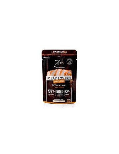 zen carnivore pouch esterilizado pollo 85gr.
