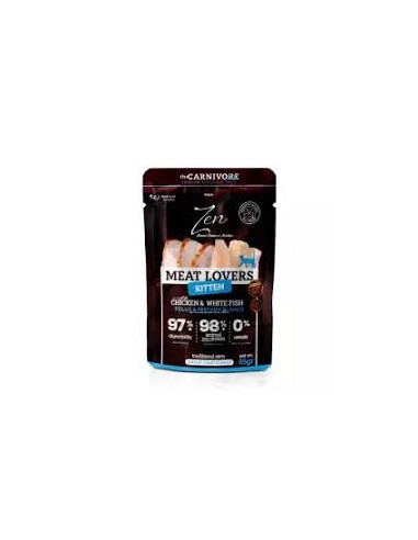 zen carnivore pouch kitten pollo/pescado blanco...