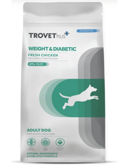 trovet plus pienso perro weight & diabetic pollo