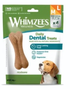whimzees daily treats hueso  m/l