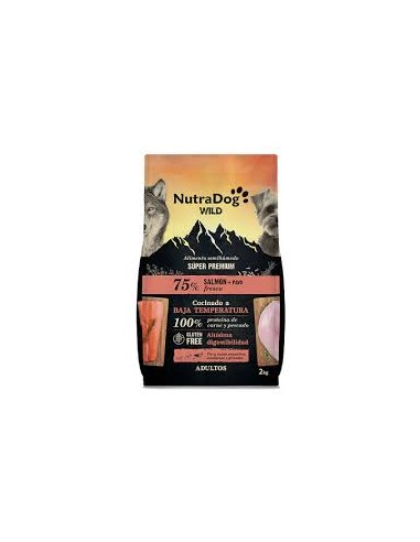 nutradog wild pienso perro adulto salmón/pavo
