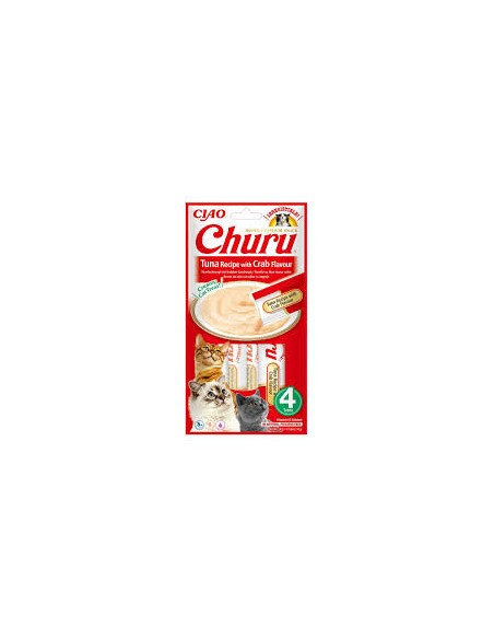 ciao churu snack gato crema suave atún/cangrejo