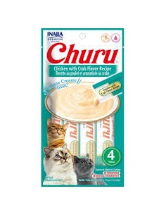 ciao churu snack gato crema suave pollo/cangrejo