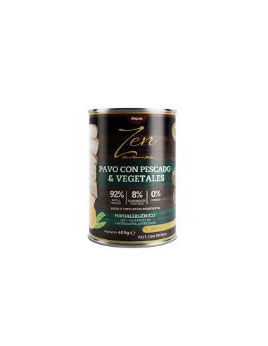 zen lata pavo con pescado y vegetales 400gr