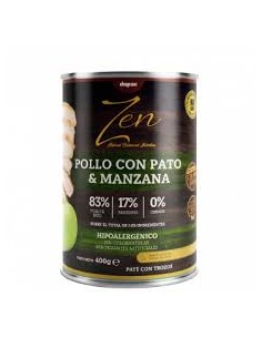 zen lata pollo con pato y vegetales 400gr