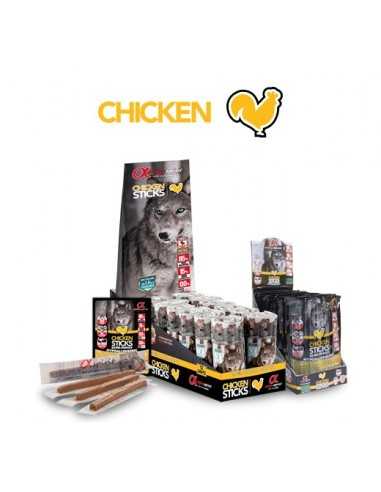 ALPHA SPIRIT POLLO SNACKS SEMI-MOIST-STICK 16 UNIDADES