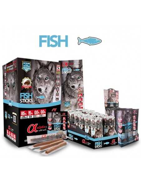 ALPHA SPIRIT FISH SNACKS SEMI-MOIST- STICK  16UNDS
